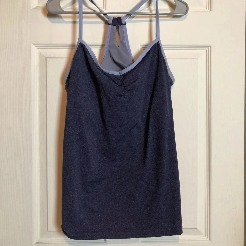 Heather Blue Lucy Heart Center Cami XL EUC